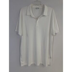 Sunspel England 1860 Men's Riviera Polo Short Sleeved White Sz XXL Classic NWOT